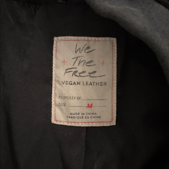 We The Free Harriett Faux Leather Hooded Moto Jacket - Picture 4 of 6